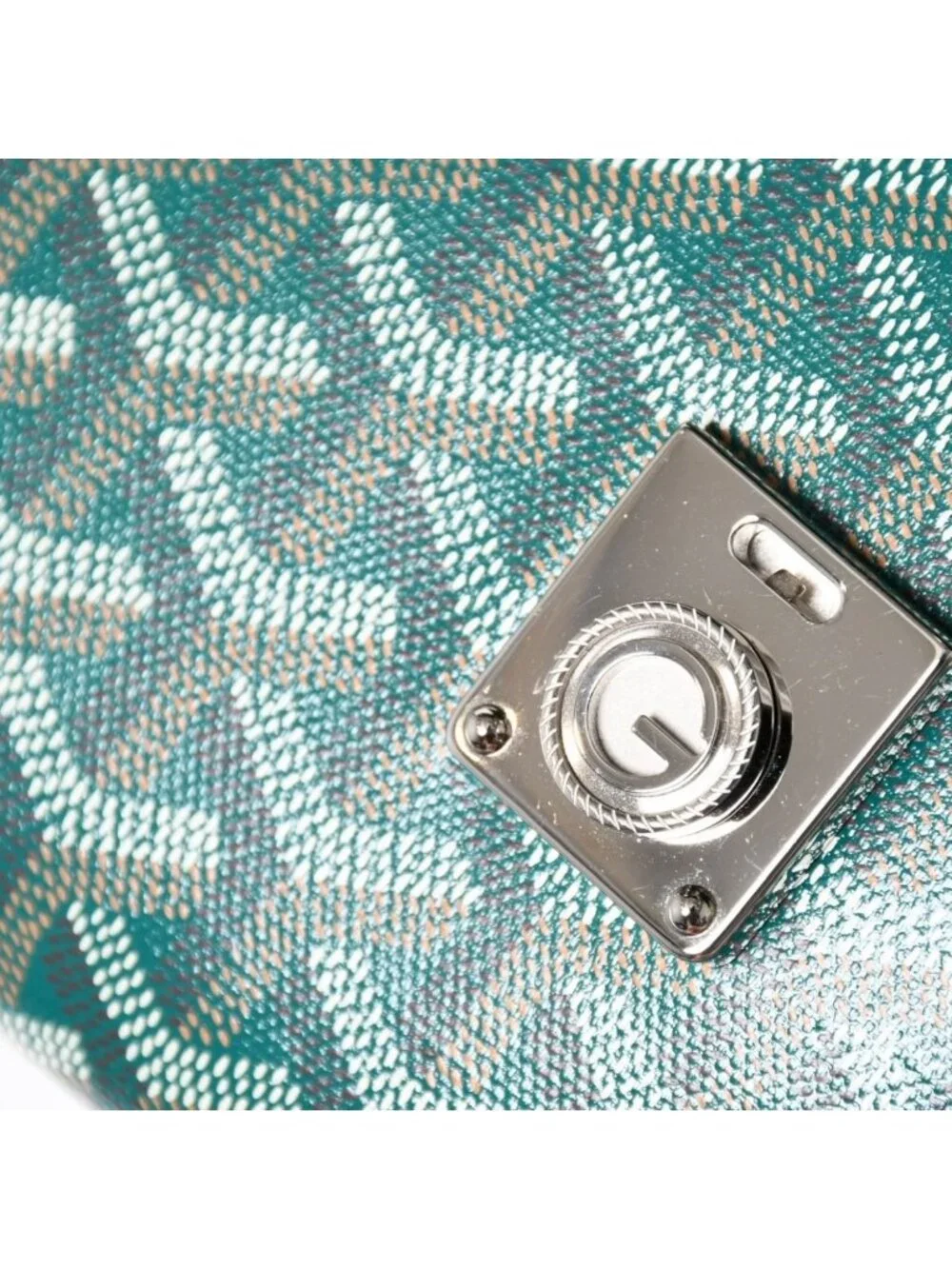 Goyard Chypre Sheepskin Pouch Wallet Shoulder Bag Green